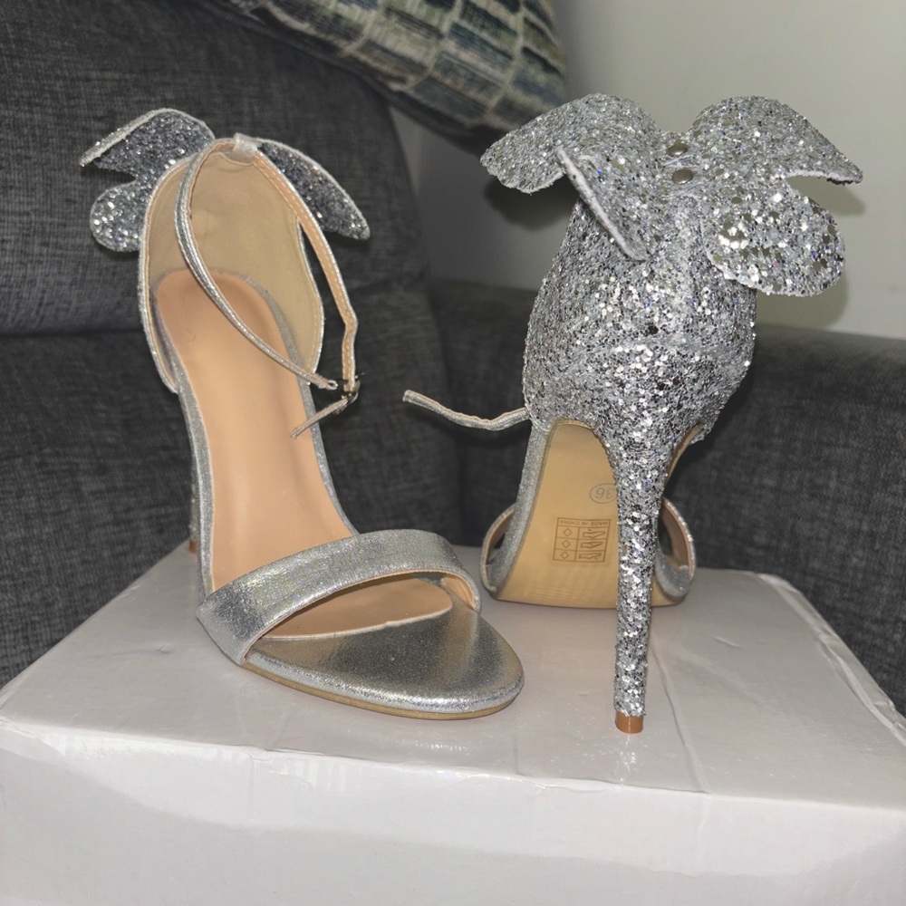 High heel butterfly stilettos